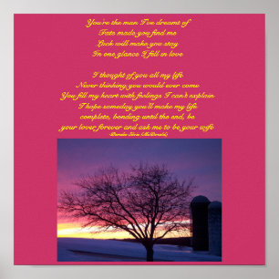 Póster Eres el hombre con el que he soñado... Poster de p