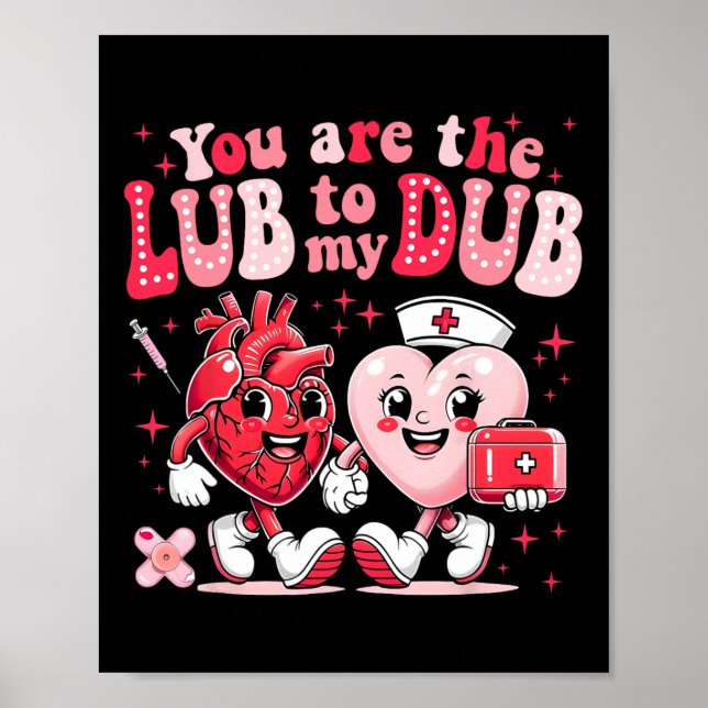 Póster Eres El Lube Para Mi Dub Cvicu Enfermera Valentine (Frente)