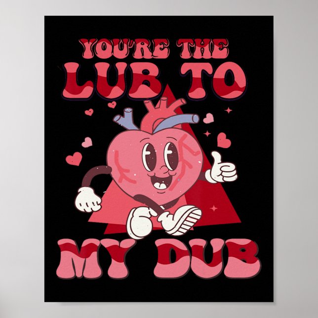 Póster Eres el Lube para mi enfermera Cvicu Valentine Ca (Frente)