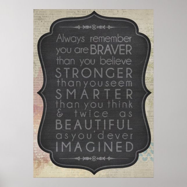 Póster Eres Fuerte (Frente)