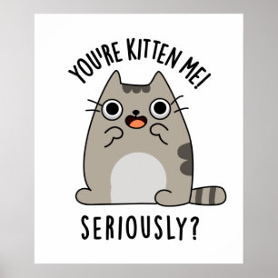 Póster Eres gatito gato muy gracioso