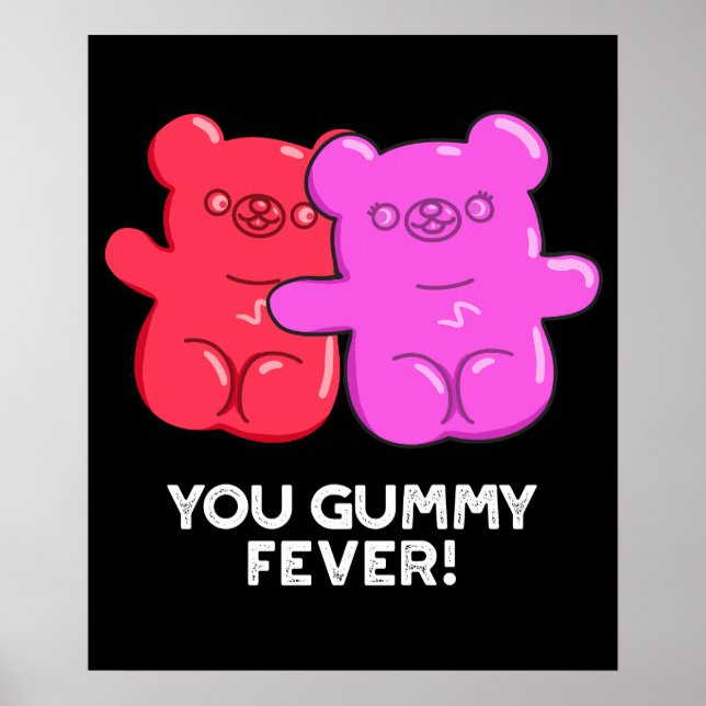 Póster Eres Gummy Fever Candy Pun Dark BG (Frente)