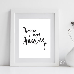 Póster Eres increíble Minimalista Motivacional Inspirado