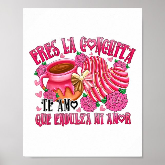 Póster Eres la conchita que endulza mi amor (Frente)