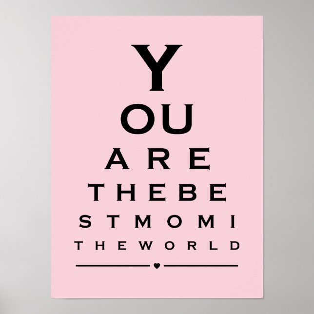 Póster Eres la mejor mamá del mundo en las fotos de los o (Frente)