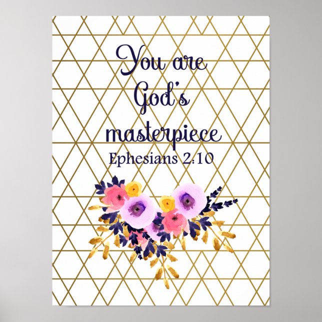 Póster Eres la obra maestra de Dios contra la Biblia (Frente)