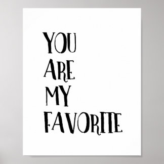 Póster Eres Mi Cita Favorita De Tipografía