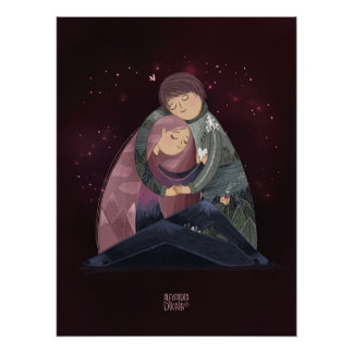 Póster Eres mi mundo por Alexandra Dikaia Love