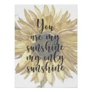 Póster Eres mi niñera Sunshine Sunflower