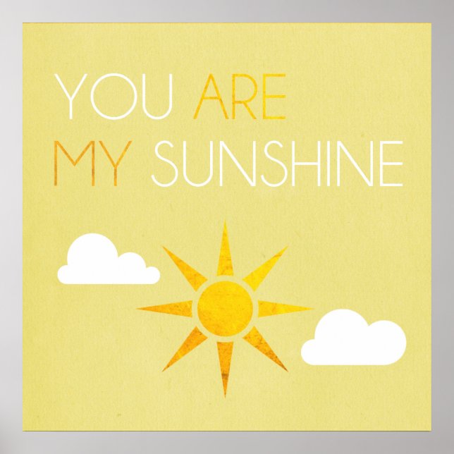Póster Eres Mi Poster Sunshine (Frente)
