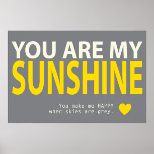 Póster Eres Mi Poster Sunshine