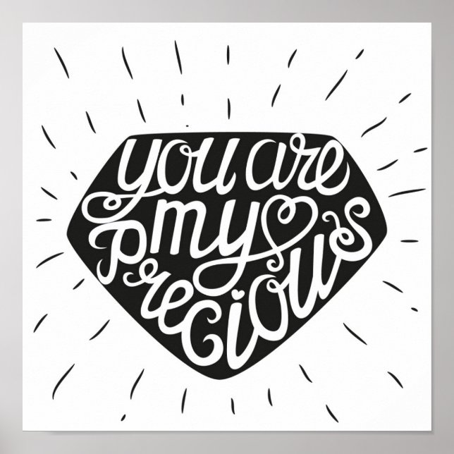 Póster Eres mi preciado (Frente)