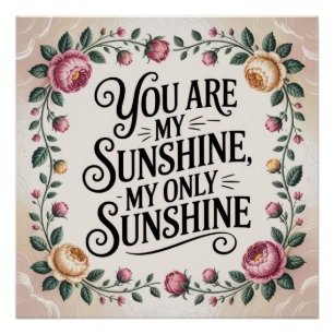 Póster Eres mi sol, mi único sol