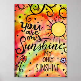 Póster "Eres mi Sunshine" Inspirador