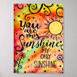Póster "Eres mi Sunshine" Inspirador