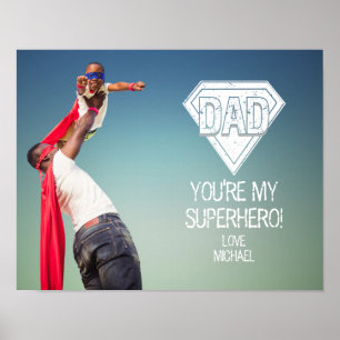 Póster Eres mi superhéroe, papá, Poster de fotos del Día 