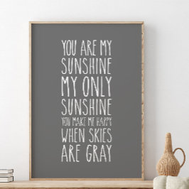 Póster Eres mi único sol.