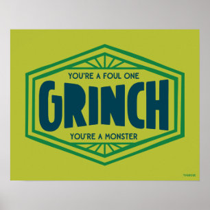 Póster Eres un Grinch Asqueroso