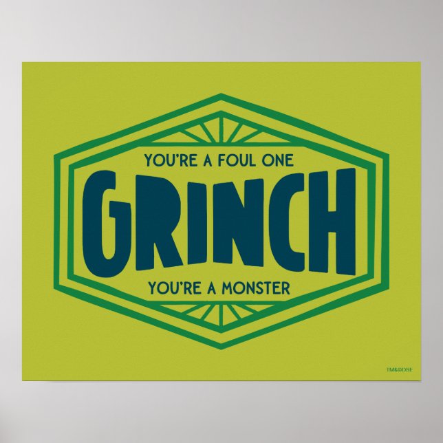 Póster Eres un Grinch Asqueroso (Frente)