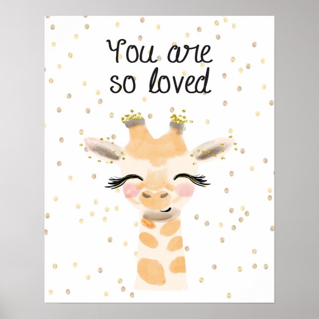 Póster Eres Un Poster Tan Amado De La Giraffe (Frente)