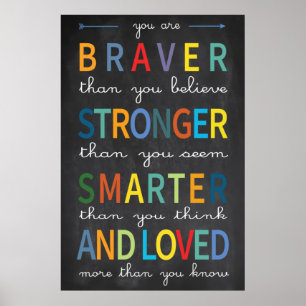 Póster Eres un valiente Poster de aula