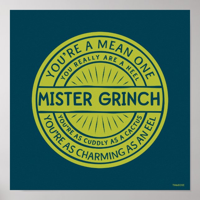 Póster Eres una cita de Mister Grinch (Frente)