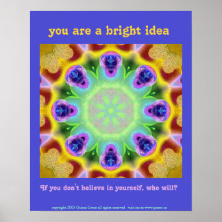 Póster Eres una idea brillante
