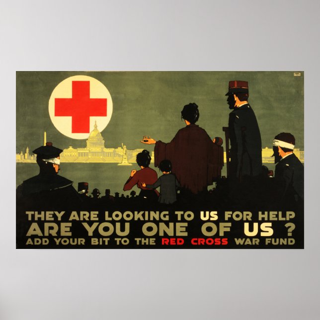 Póster ¿Eres uno de nosotros? Fondo de Guerra de la Cruz  (Frente)