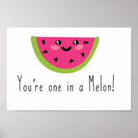 Eres uno en una huella de Melon Funny