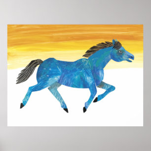 Póster Eric Carle - Caballo Azul Infantil
