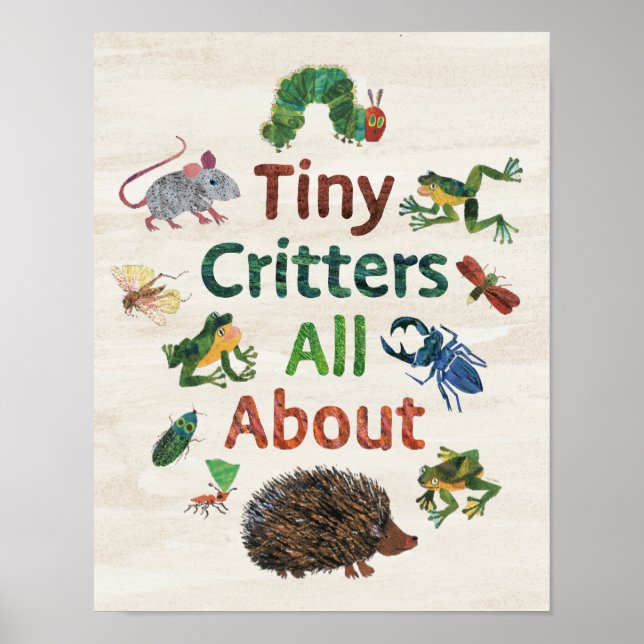 Póster Eric Carle | Pequeñas Criaturas (Frente)