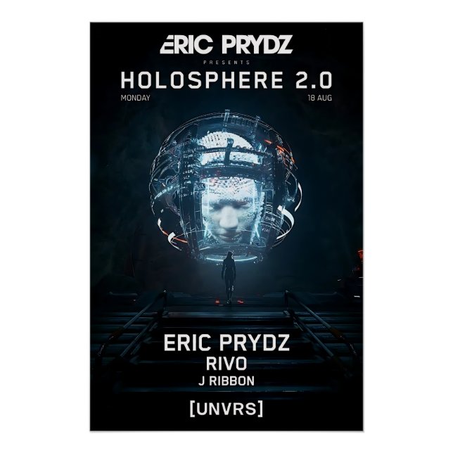 Póster Eric Prydz - Holosphere 2.0 - [UNVRS]  (Anverso)