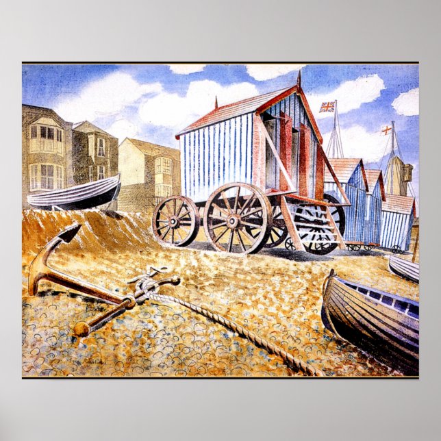 Póster Eric Ravilious - Adelburgh (Frente)