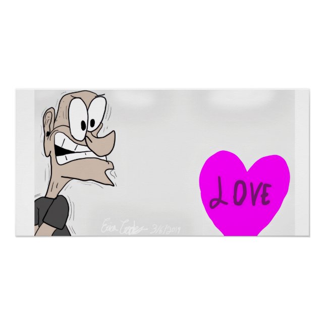 Póster Erica Crooks Comics - Man fearing love (Anverso)