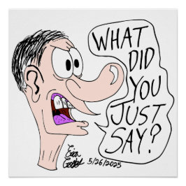 Póster Erica Crooks Comics - What did you just say ?