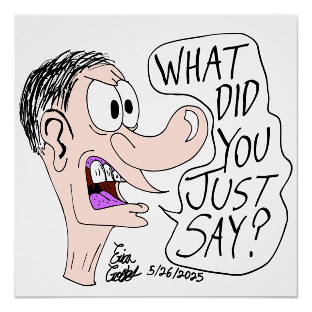 Póster Erica Crooks Comics - What did you just say ? (Anverso)