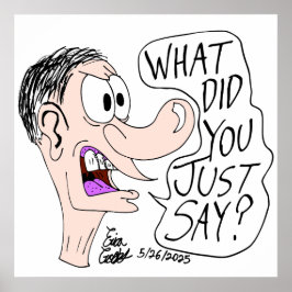 Póster Erica Crooks Comics - What did you just say ?