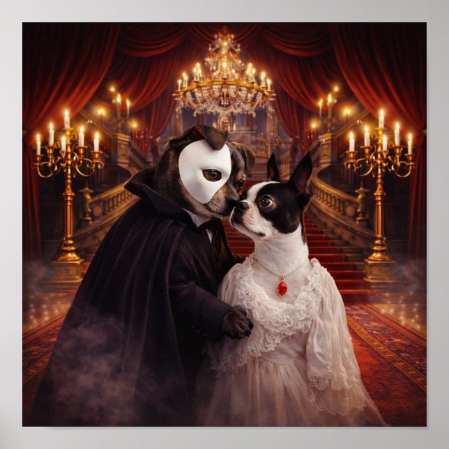 Póster "Erik & Christine" (Frente)