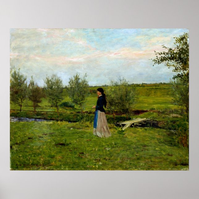 Póster Erik Werenskiold por la noche en el sector de la p (Frente)