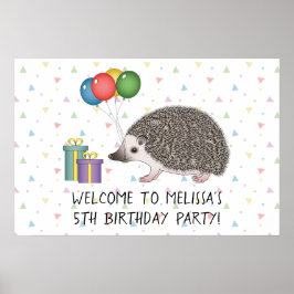 Póster Erizo pigmeo africano - Bienvenida a la fiesta de 