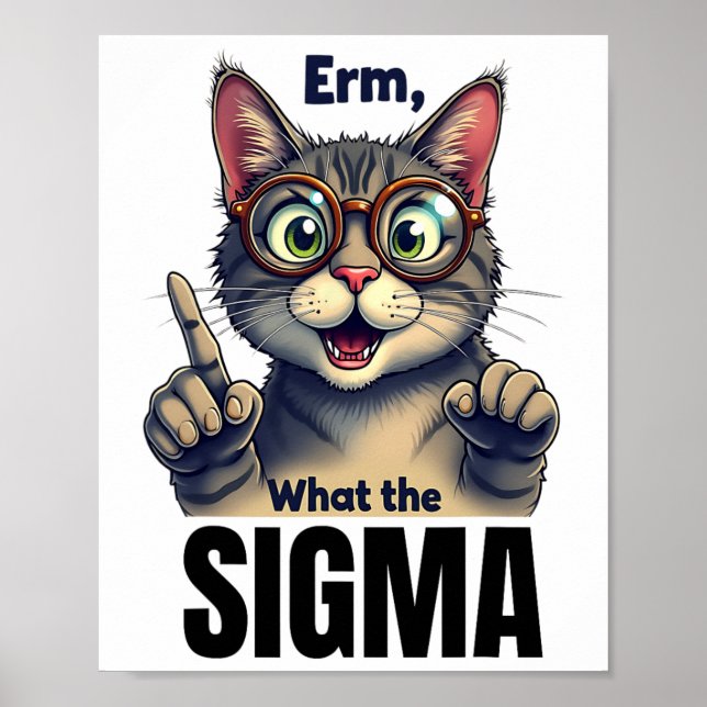 Póster Erm Qué Es Lo Que Le Encantan Los Gatos Graciosos  (Frente)