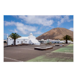 Póster Ermita de los Dolores Iglesia, Lanzarote