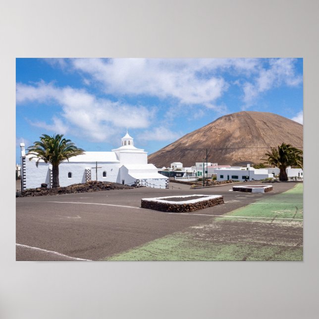 Póster Ermita de los Dolores Iglesia, Lanzarote (Frente)