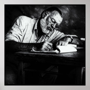 Póster Ernest Hemingway en Kenia