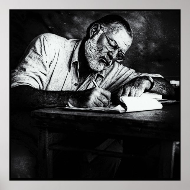 Póster Ernest Hemingway en Kenia (Frente)