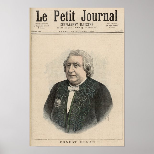 Póster Ernest Renan (Frente)