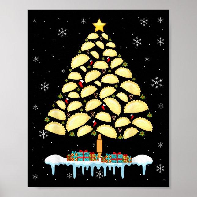Póster Erogi Tree Lish Christmas Food Funny Men Women Kid (Frente)