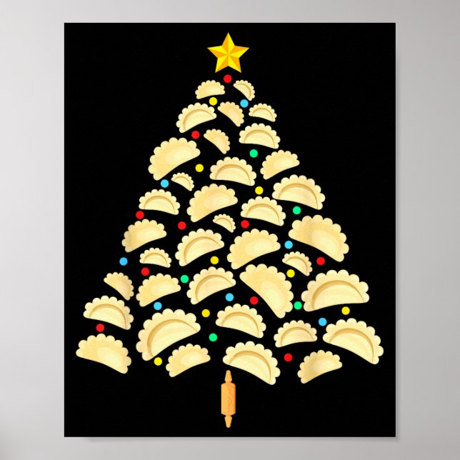 Póster Erogi Tree Lish Christmas Food Funny Tee Men Women (Frente)