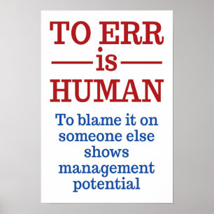 Póster "Errar es humano" poster 5