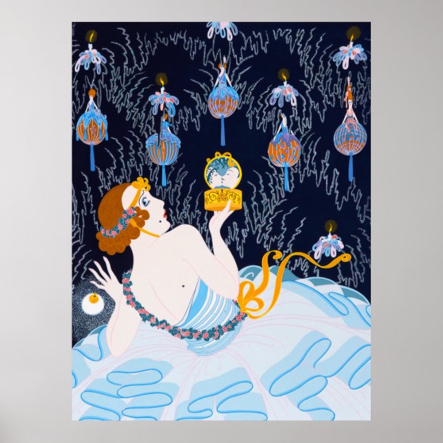 Póster Erté - Besos robados (Frente)
